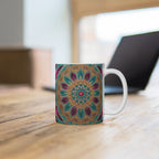 Mug blanc Mandala de la Protection