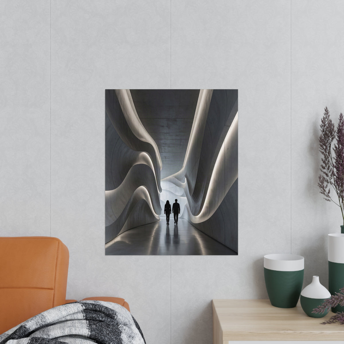 Poster Couloir Futuriste