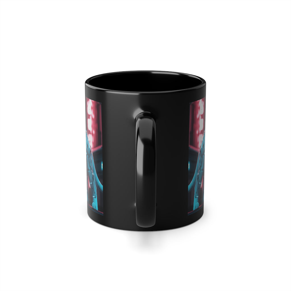 Mug American Shorthair Armure Cyberpunk Blanche