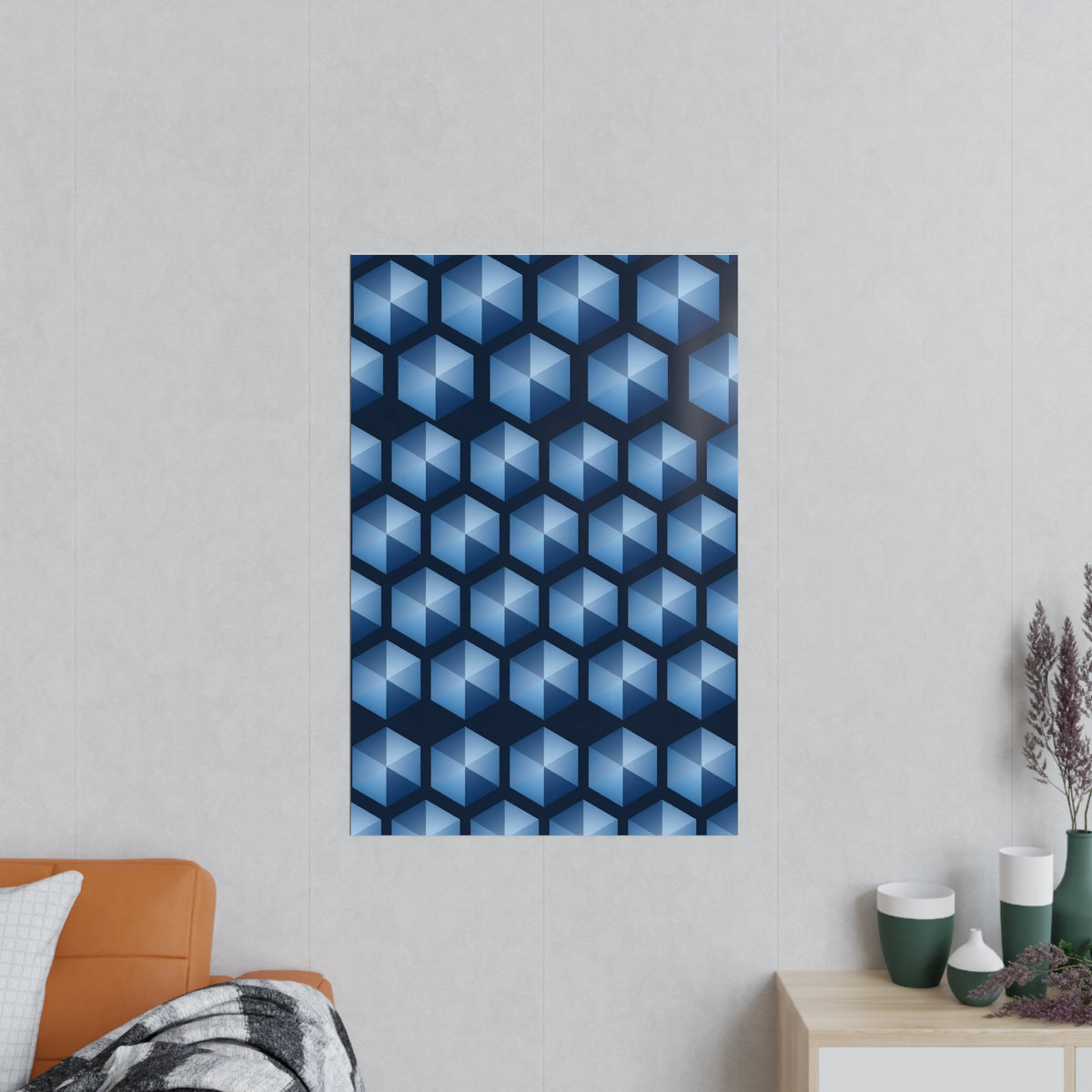 Poster Cristal Hexagonal