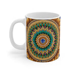 Mug blanc Mandala de la Prospérité