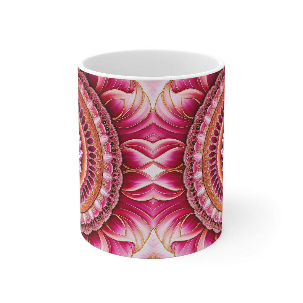 Mug blanc Mandala de l'Amour Inconditionnel