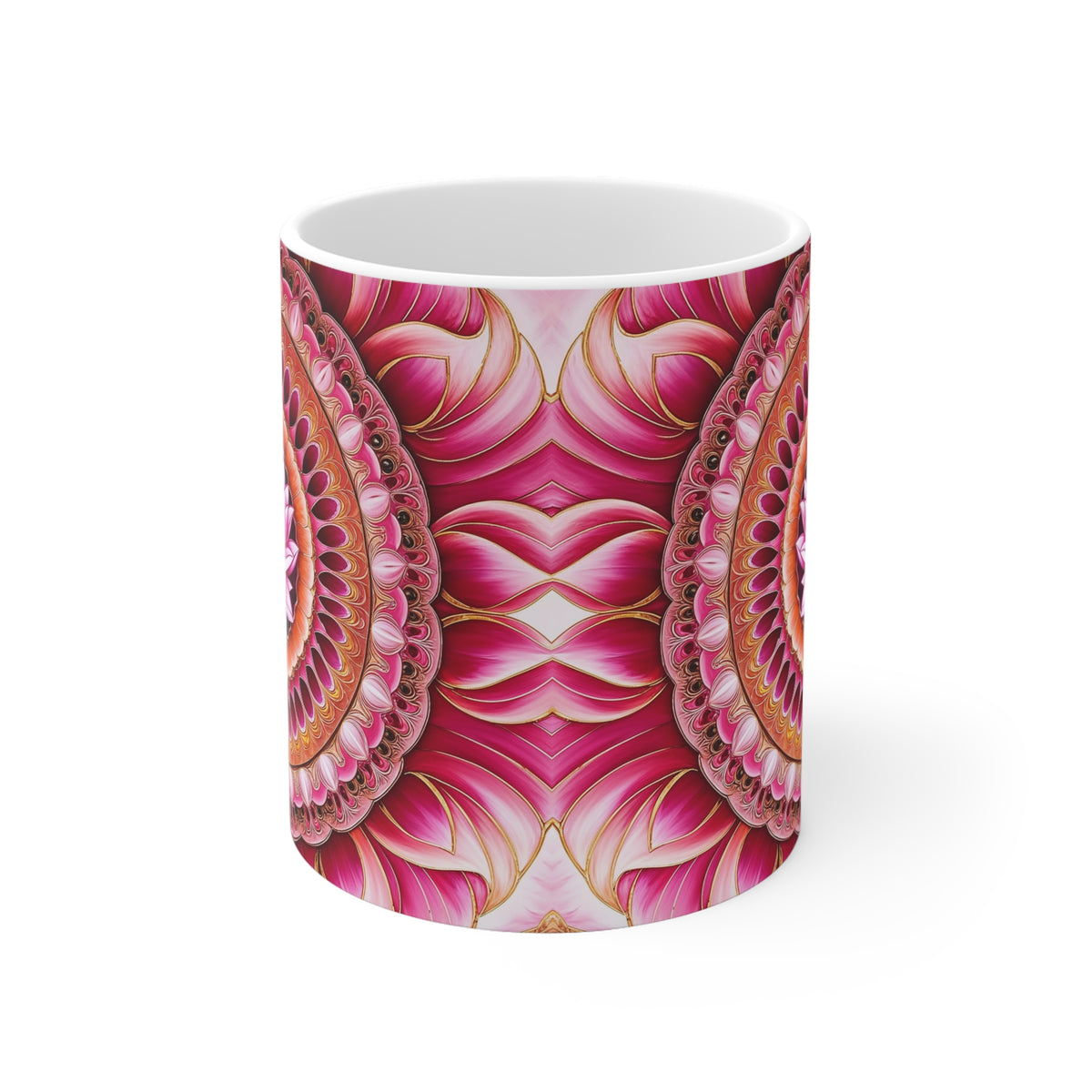 Mug blanc Mandala de l'Amour Inconditionnel
