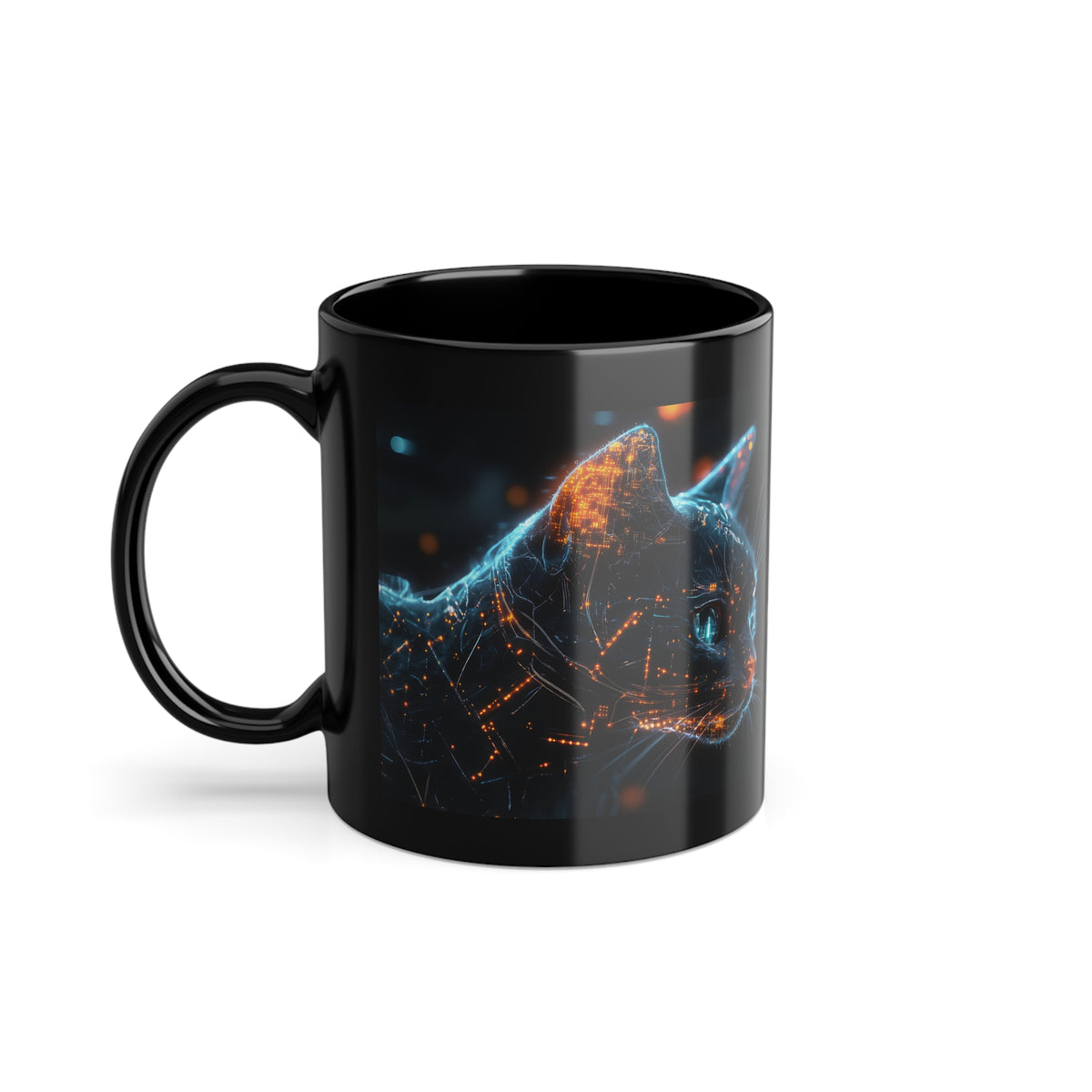 Mug Tête de Chat Cybernétique