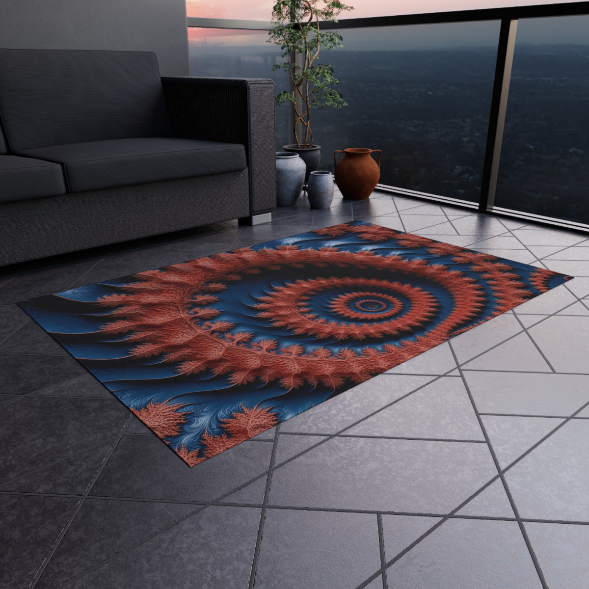 Tapis de salon Courbe de Dragon