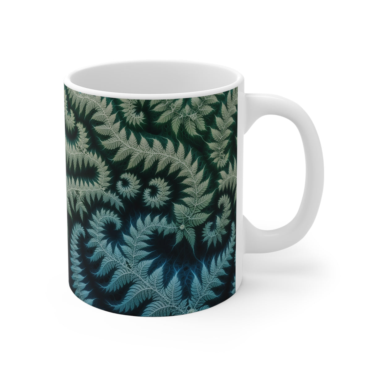 Mug Fractal Fougère de Barnsley