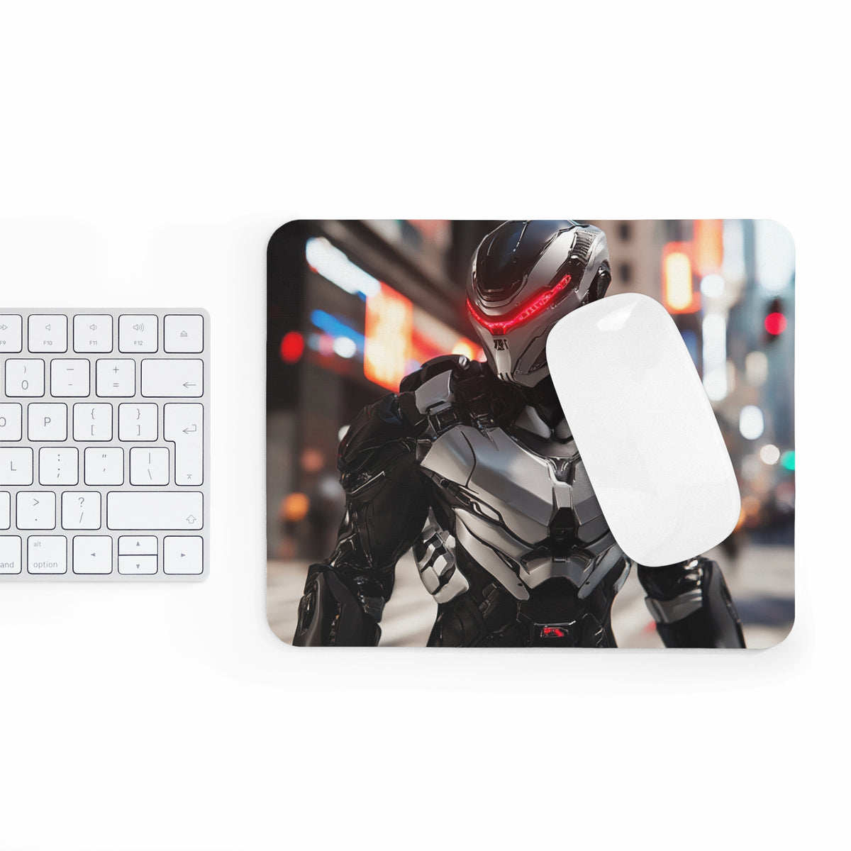Tapis de souris Robot Armure de Combat Grise