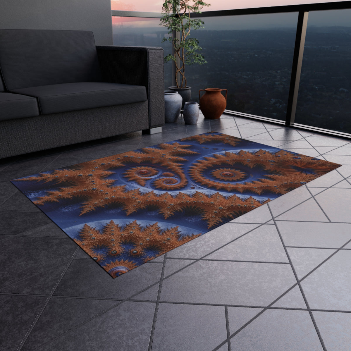 Tapis de salon Courbe de Cantor-Sierpińsky