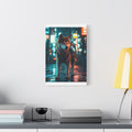 Tableau Akita Inu Cyberpunk