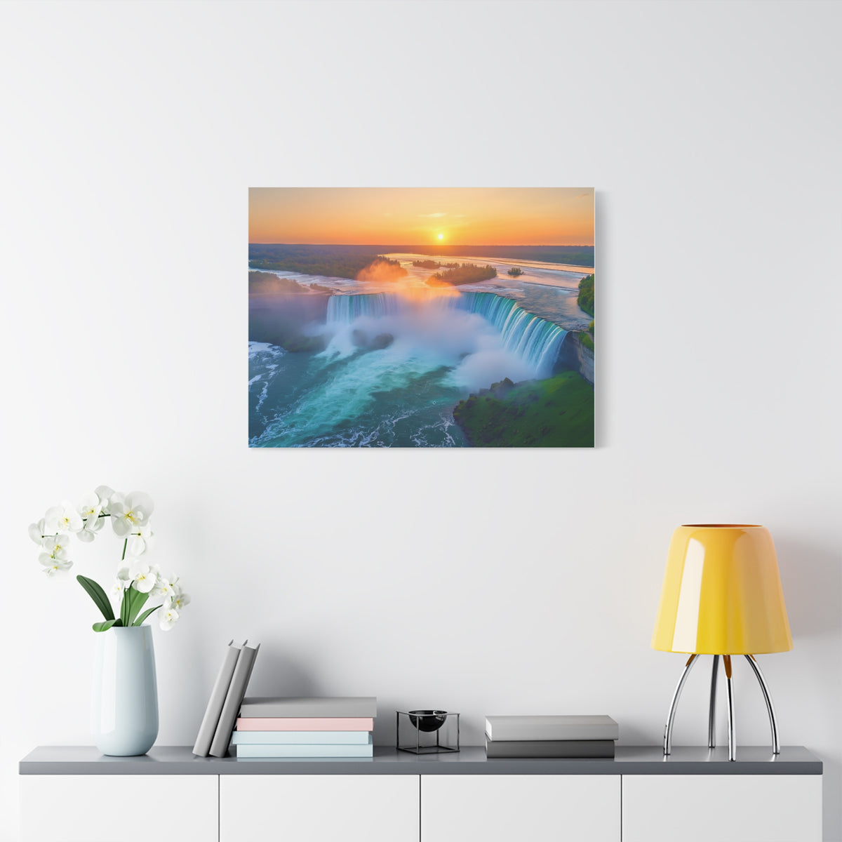 Tableau Couché du Soleil Chutes du Niagara