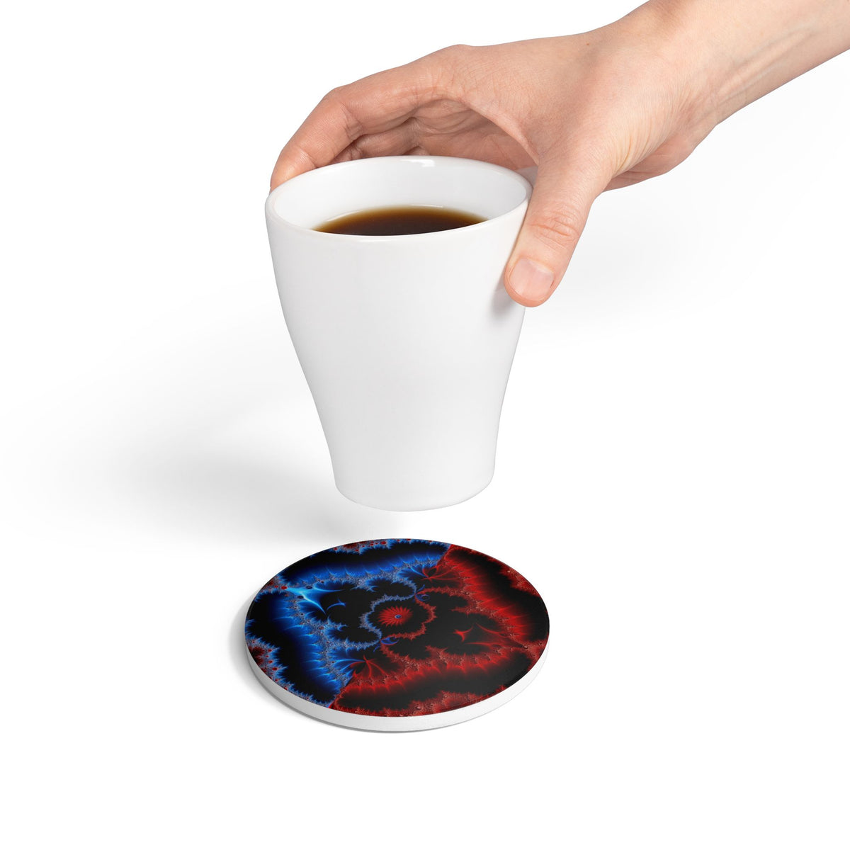 Sous-verre Courbe de Appolo-Mandelbrot