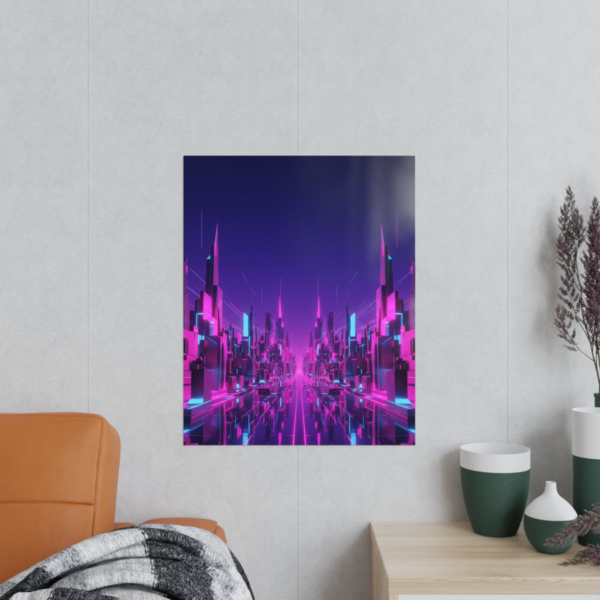 Poster Métropole Néon