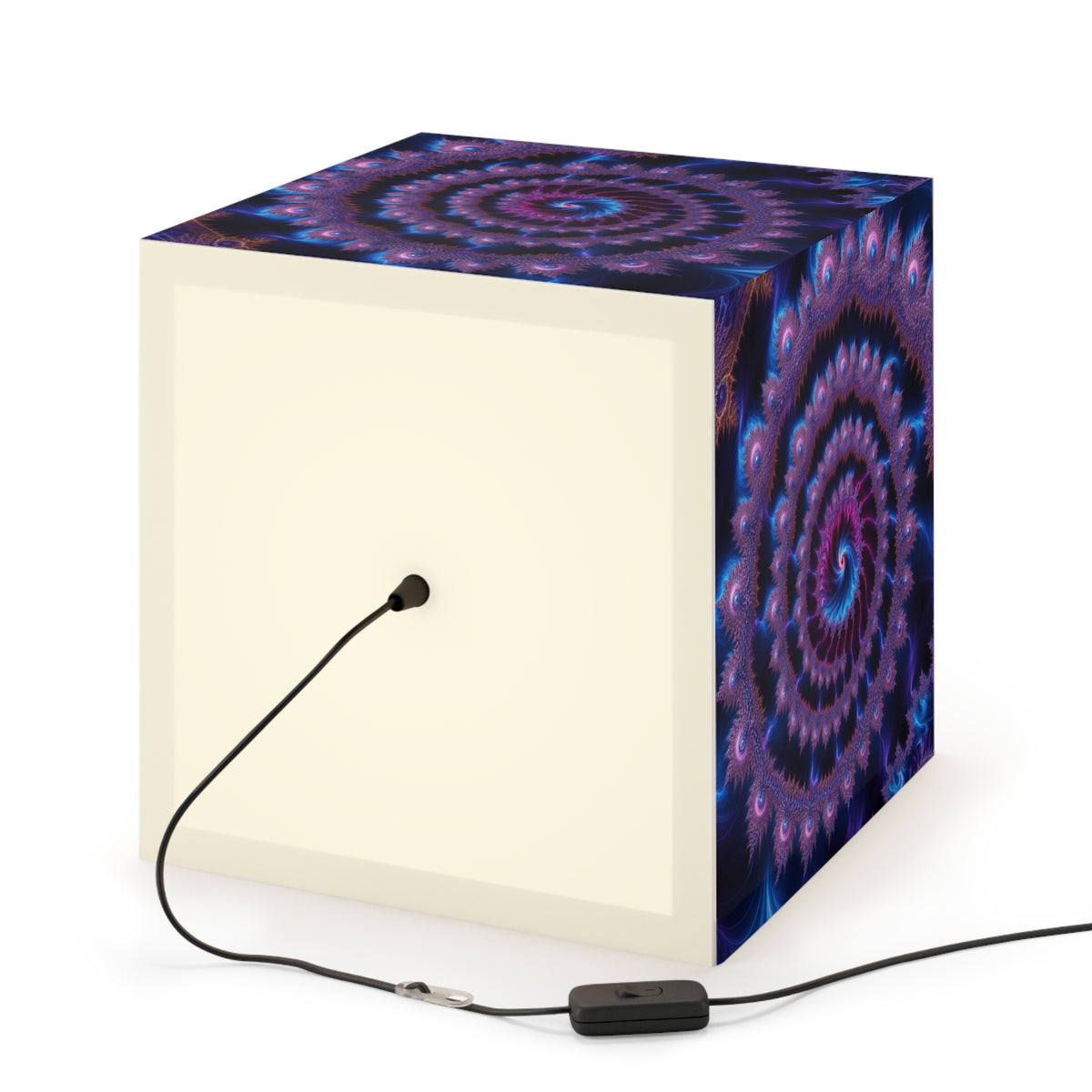 DECO - Lampe Cubique Fractale Courbe de Ship-Mandelbrot