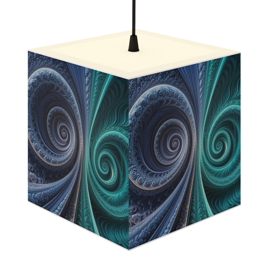 DECO - Lampe Cubique Fractale Courbe de Cesàro-Peano