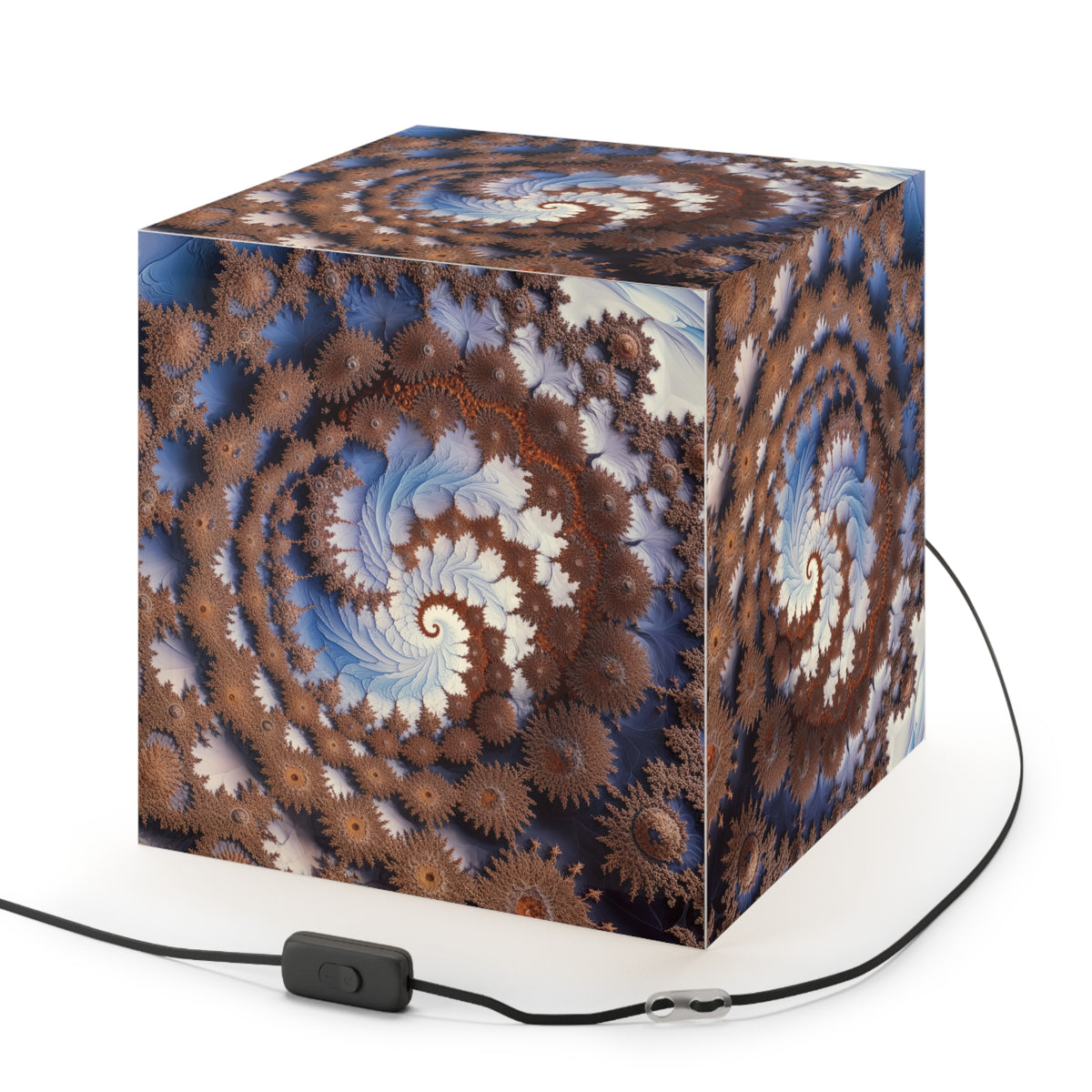 DECO - Lampe Cubique Fractale Courbe de Cesàro