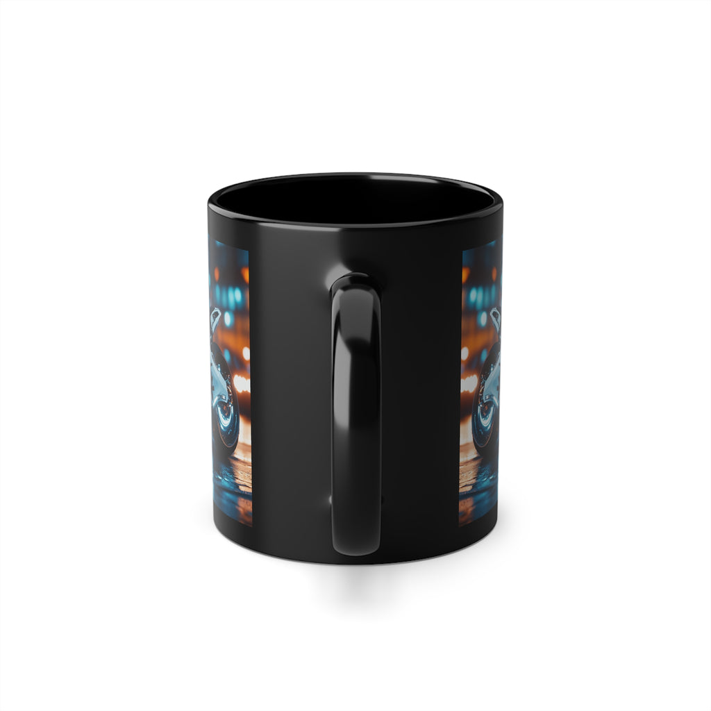 Mug Noir Cyberpunk Moto Futuriste