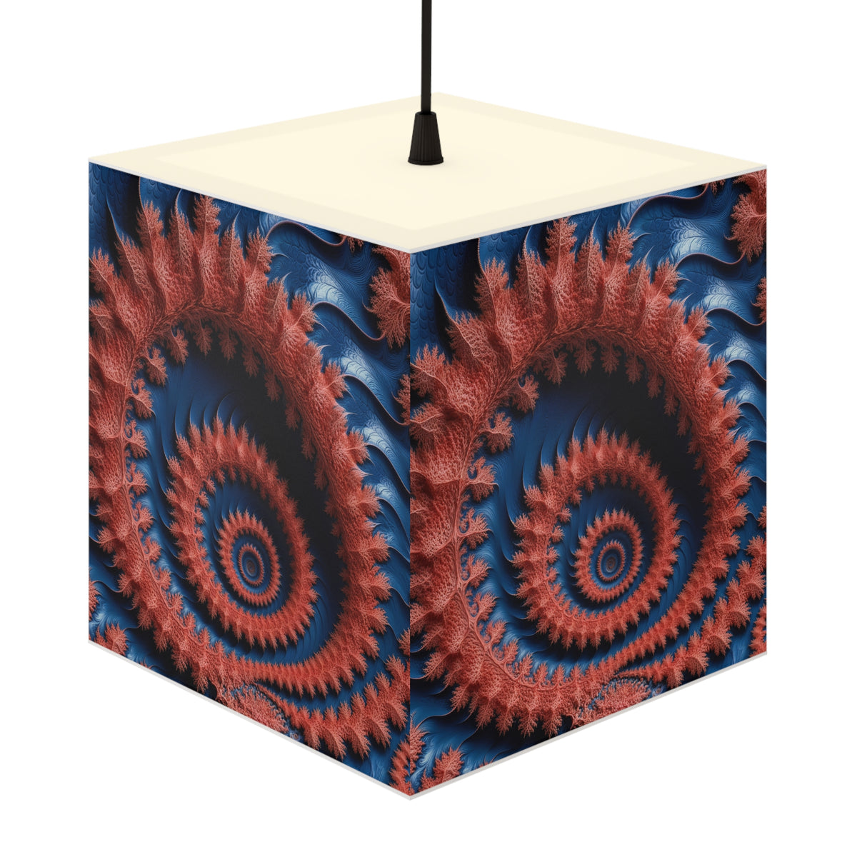 DECO - Lampe Cubique Fractale Courbe de Dragon