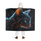 Plaid à Capuche Tête de Chat Cybernétique