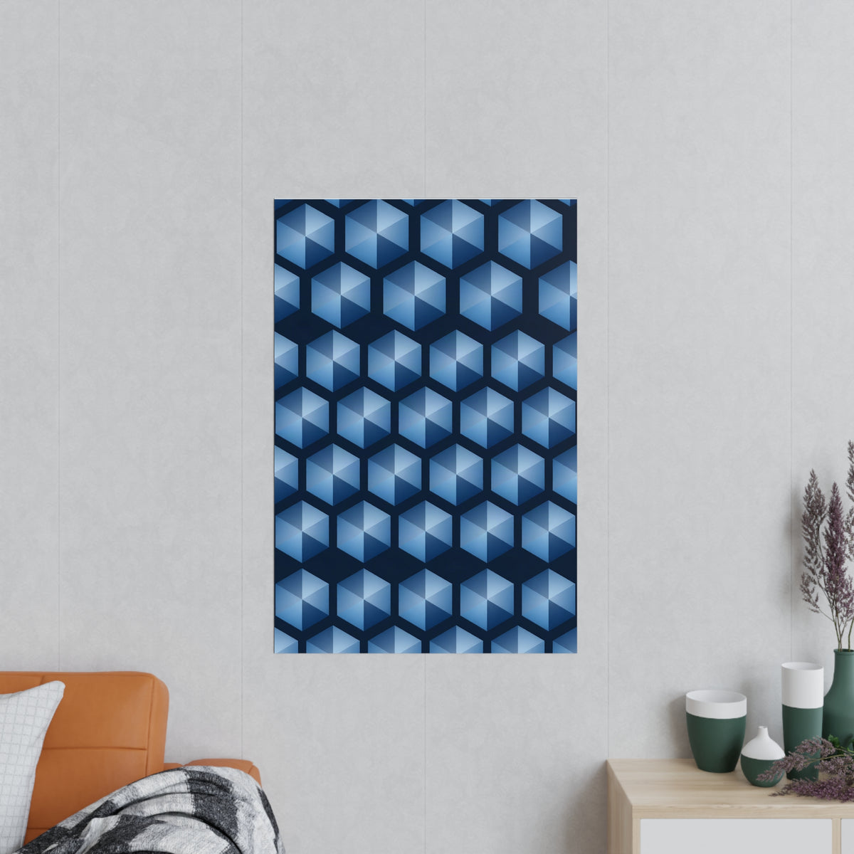 Poster Cristal Hexagonal