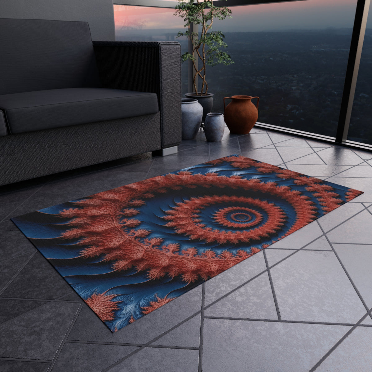 Tapis de salon Courbe de Dragon