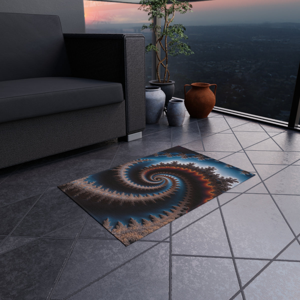 Tapis de salon Courbe de Moore