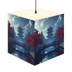 DECO - Lampe Cubique ZEN Pont et Temple Traditionnel Japonais