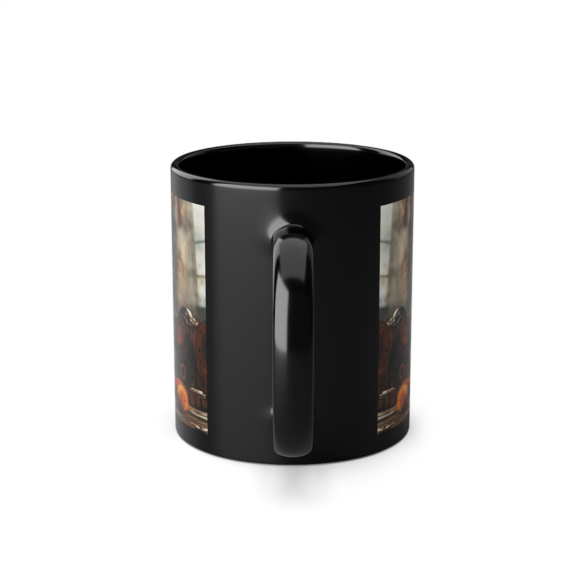 Mug Chat Orange Steampunk