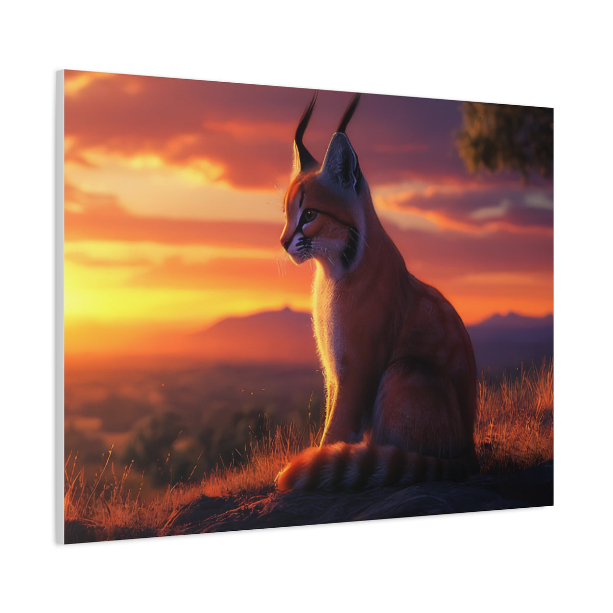 Tableau Caracal au Levé Du Jour
