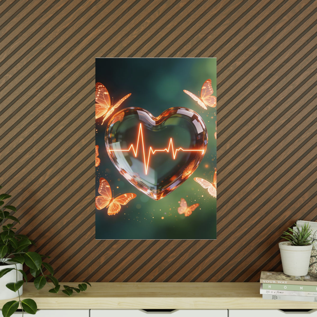 Poster Coeur Vibrant