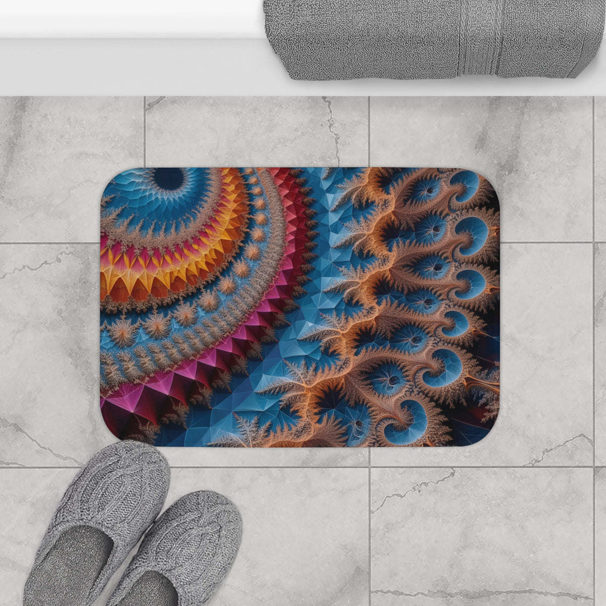 Tapis salle de bain Courbe Fractale de Takagi