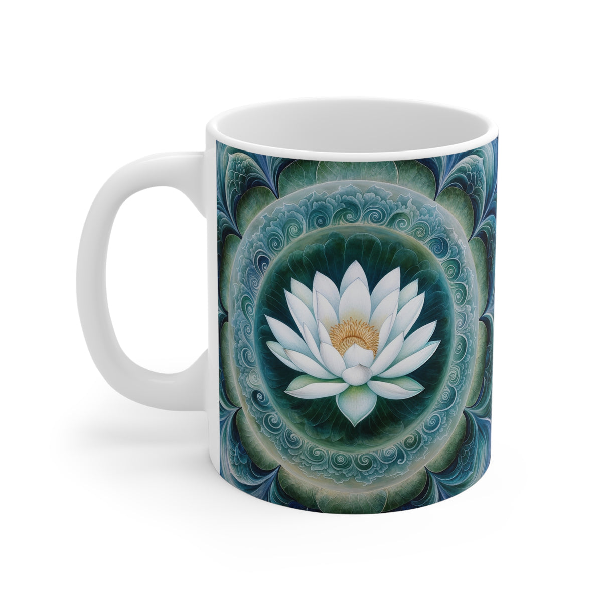 Mug blanc Mandala de la Sérénité Intérieure