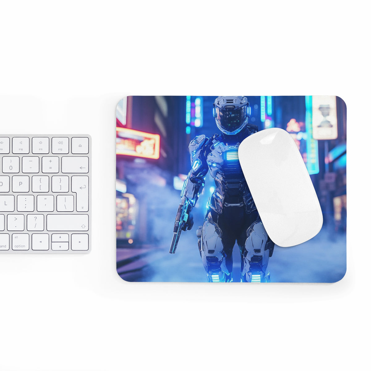 Tapis de souris Robot Cyberpunk Armé