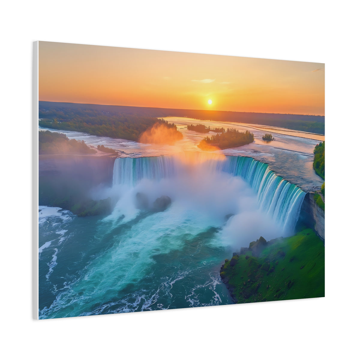 Tableau Couché du Soleil Chutes du Niagara