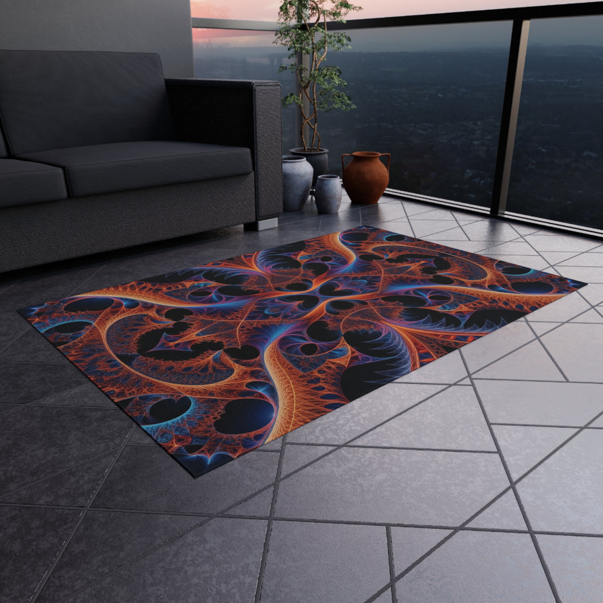 Tapis de salon Courbe de Cantor-Minkowski