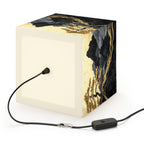 DECO - Lampe Cubique ZEN Arbre Doré et Montagnes de Marbre
