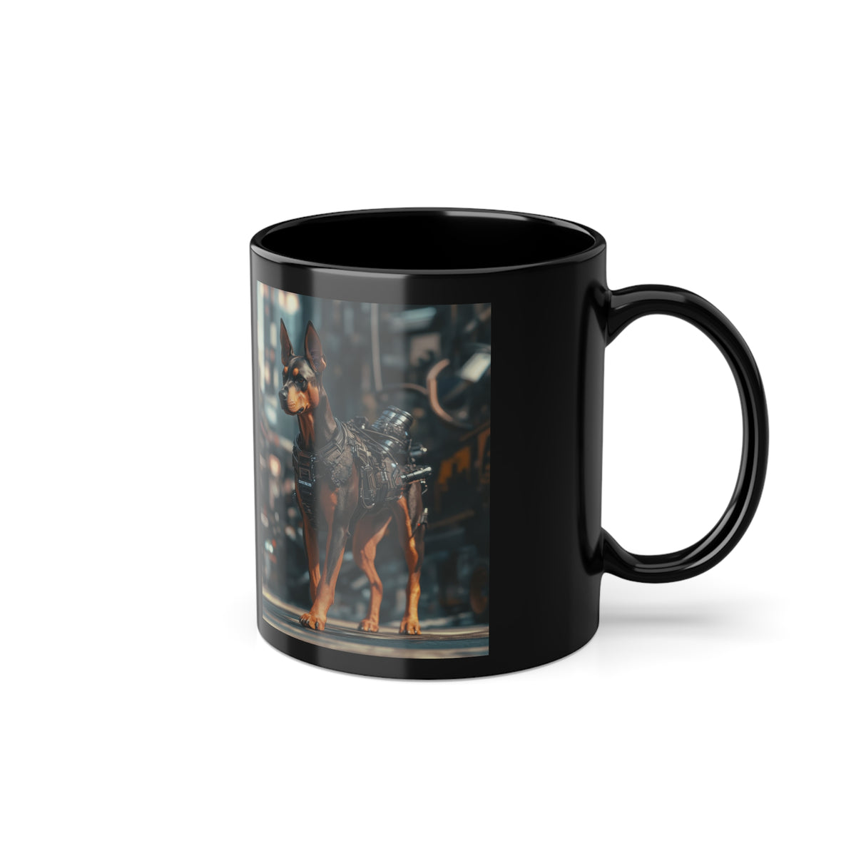 Mug Dobermann Tactique Cyberpunk