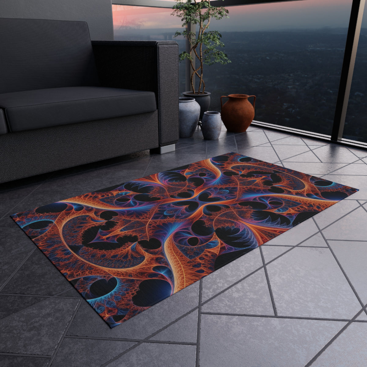 Tapis de salon Courbe de Cantor-Minkowski