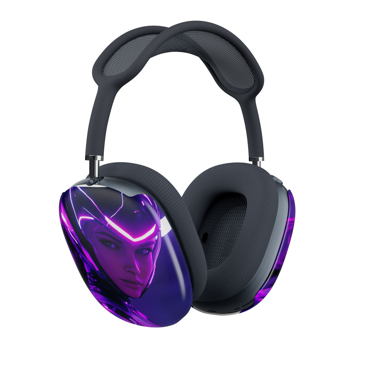 Housse airpods Cyberpunk Brune Regard Perçant