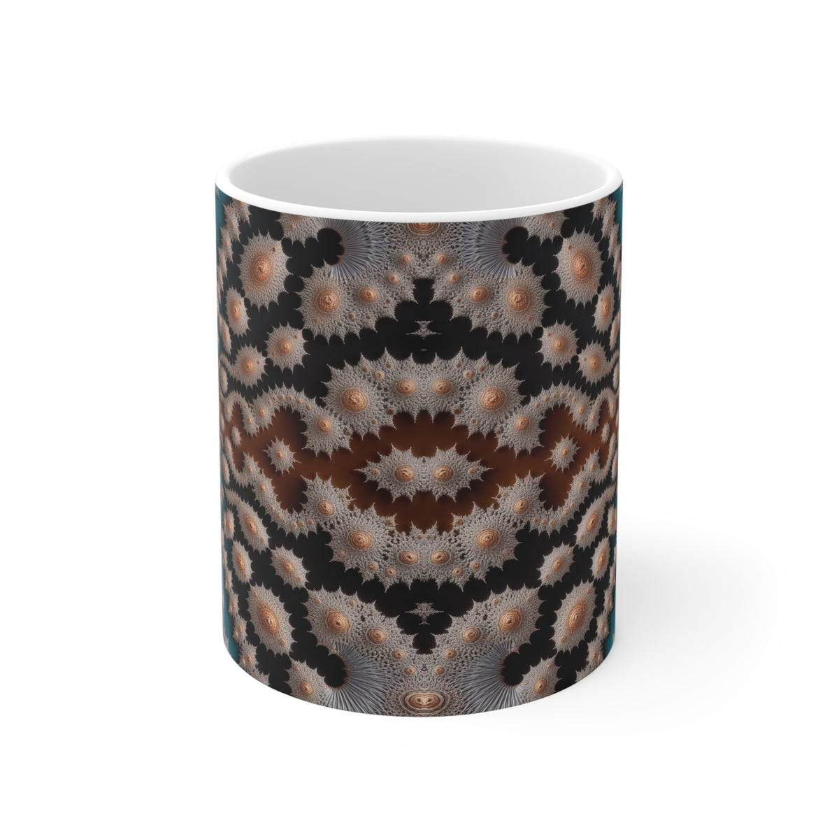 Mug blanc Fractal Tapis de Sirpinski