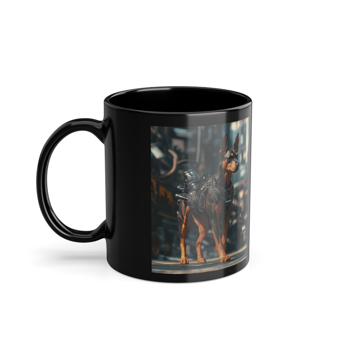 Mug Dobermann Tactique Cyberpunk