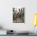 Tableau Basenji Cyberpunk