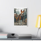 Tableau Basenji Cyberpunk