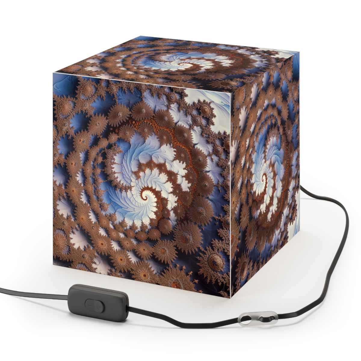 DECO - Lampe Cubique Fractale Courbe de Cesàro