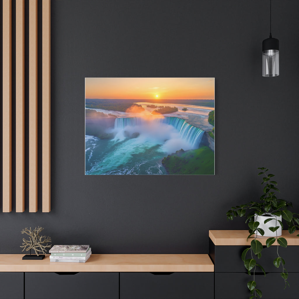 Tableau Couché du Soleil Chutes du Niagara