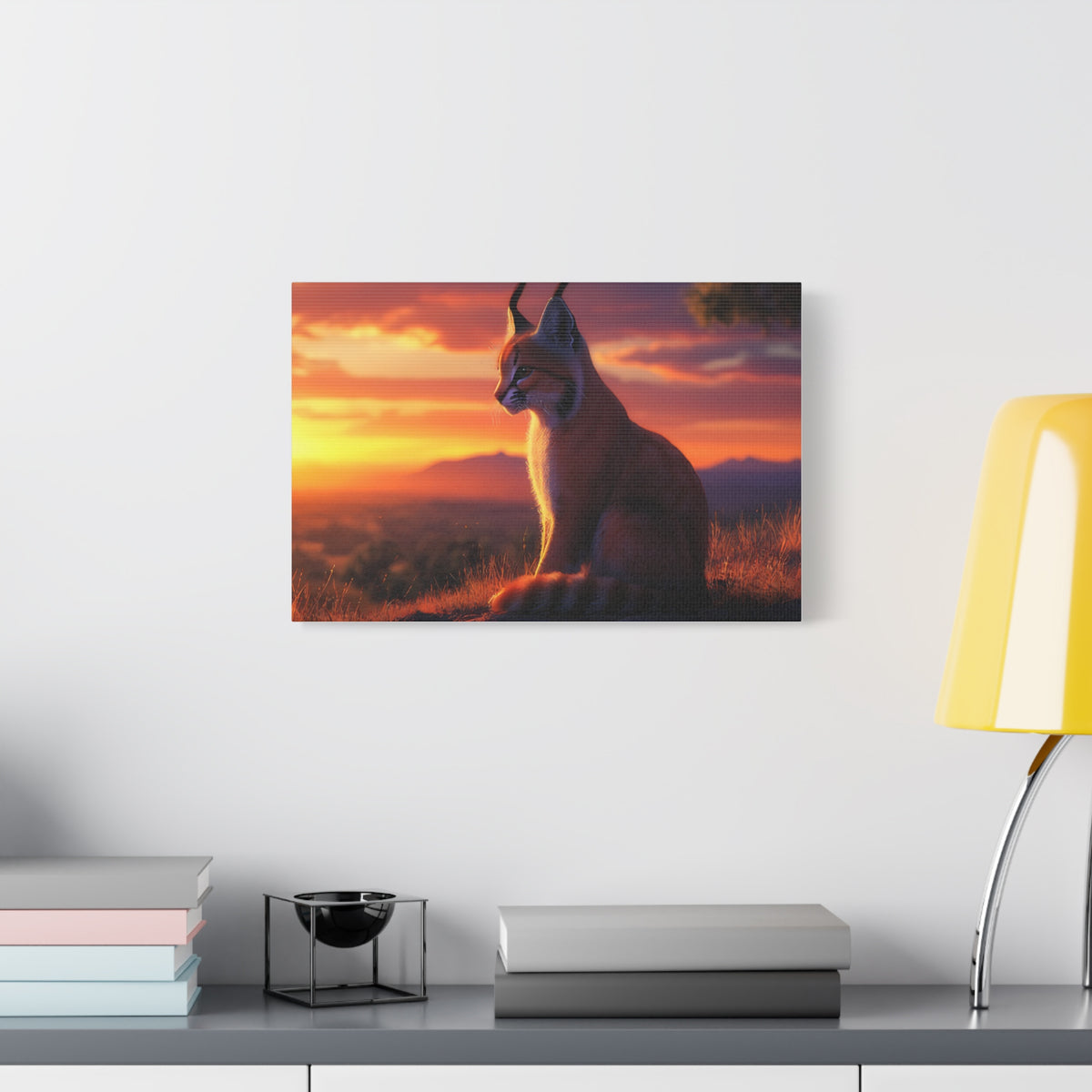 Tableau Caracal au Levé Du Jour