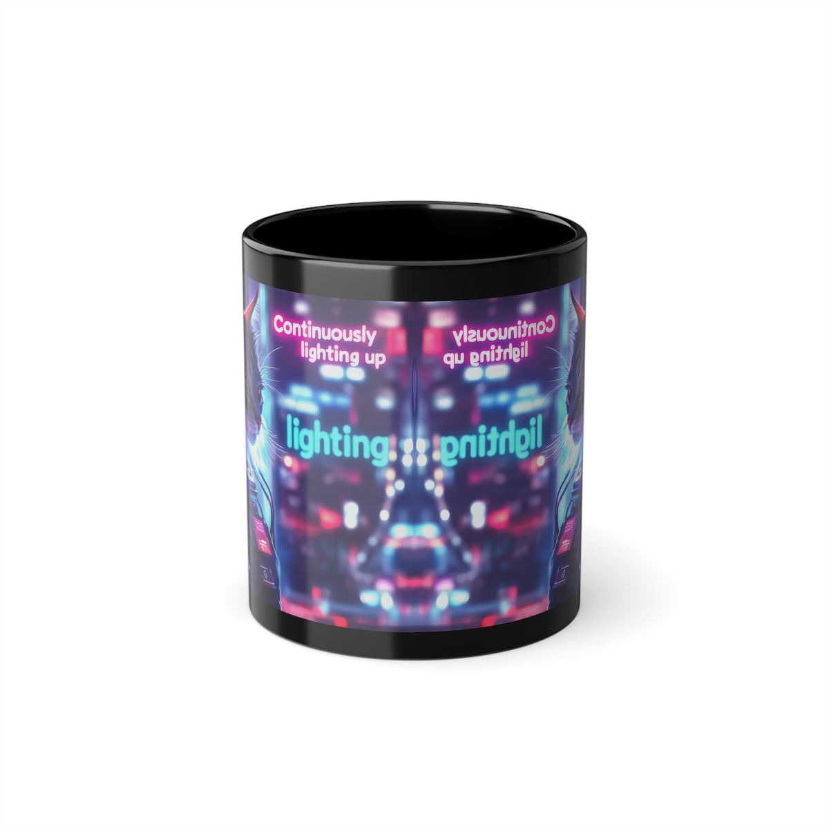 Mug Chatte Humanoïde Illuminée