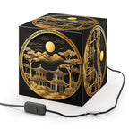 DECO - Lampe Cubique ZEN Temple Couleur Dorée