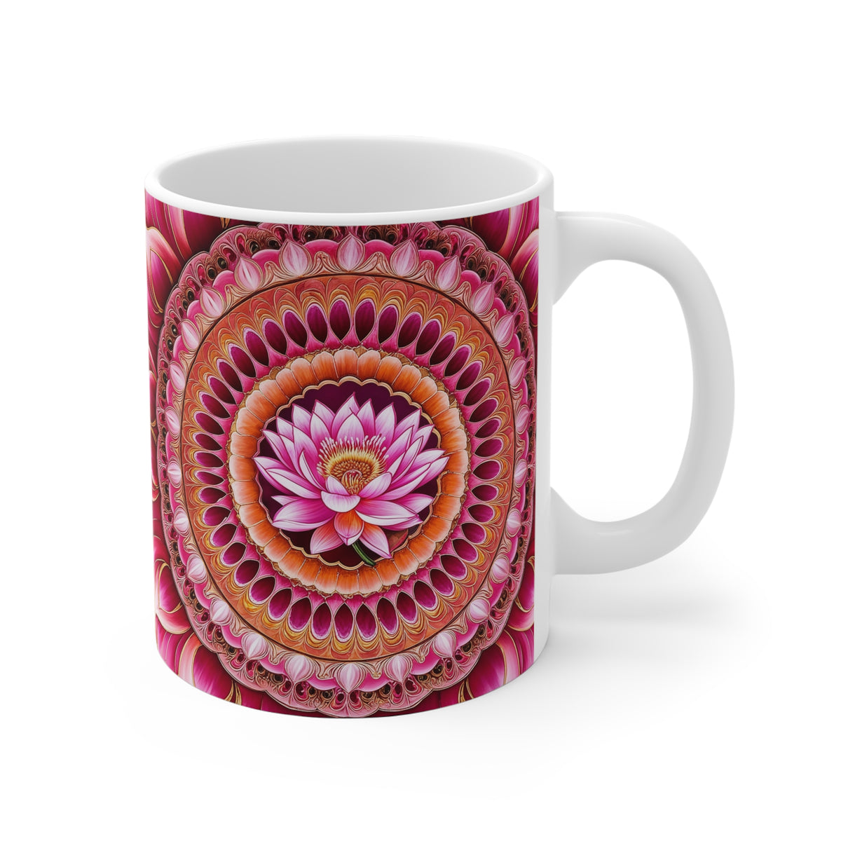 Mug blanc Mandala de l'Amour Inconditionnel