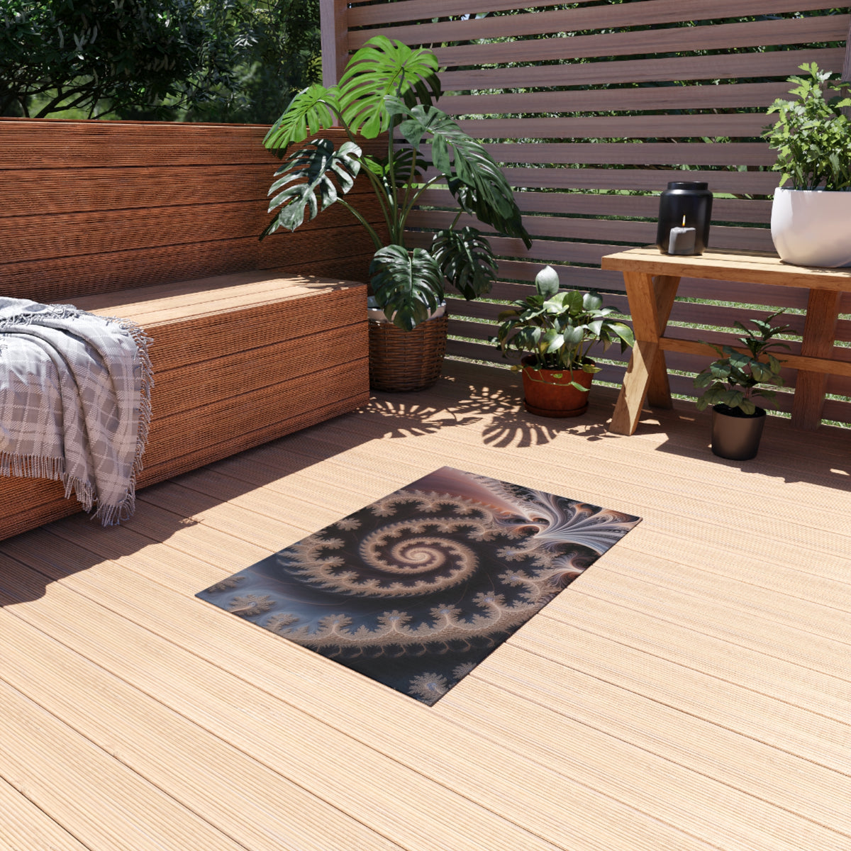 Tapis de salon Courbe de Péano-Vicsek