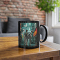 Mug Staddfordshire-Bull-Terrier Cyberpunk
